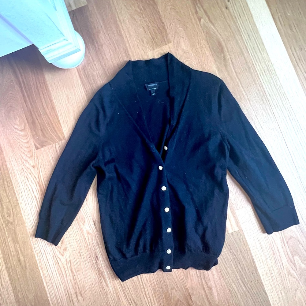 Talbots sweater charcoal size L